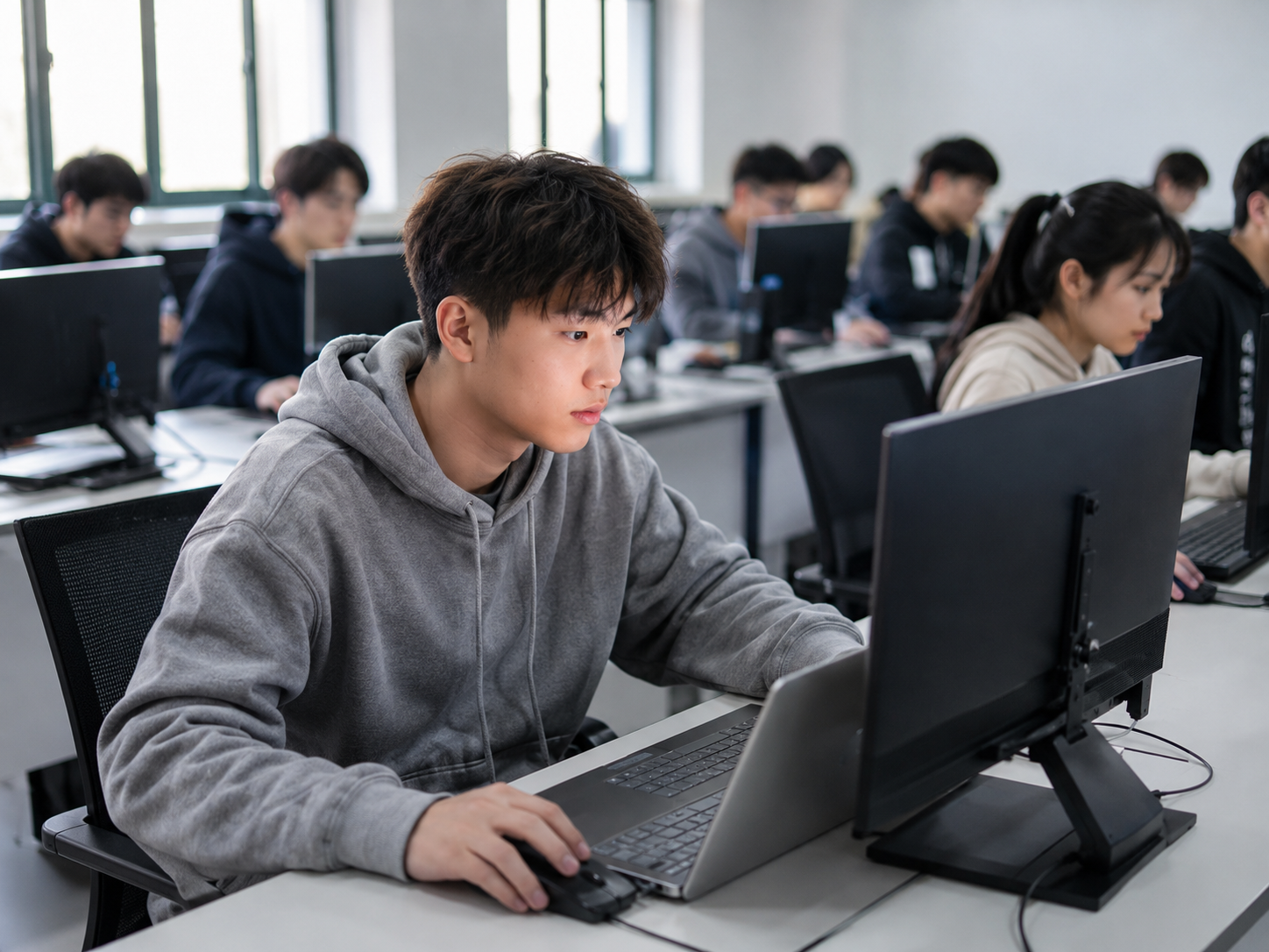 校园AI教学应用现场